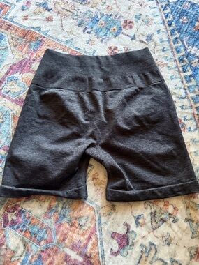 High-Rise Charcoal Gray Women's Bike Shorts